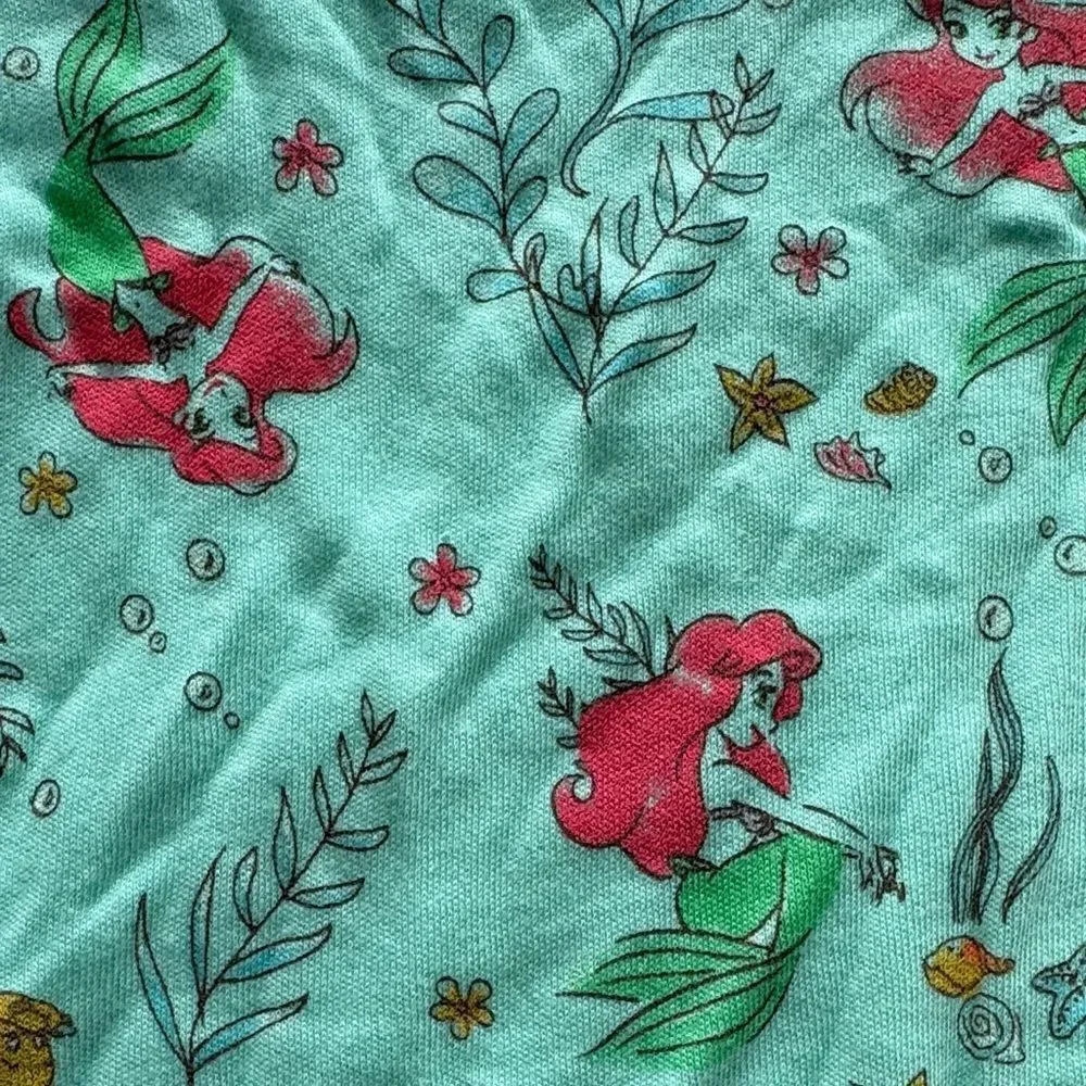 Disney Baby Ariel Sea Green Bodysuit Size 6-9 Months